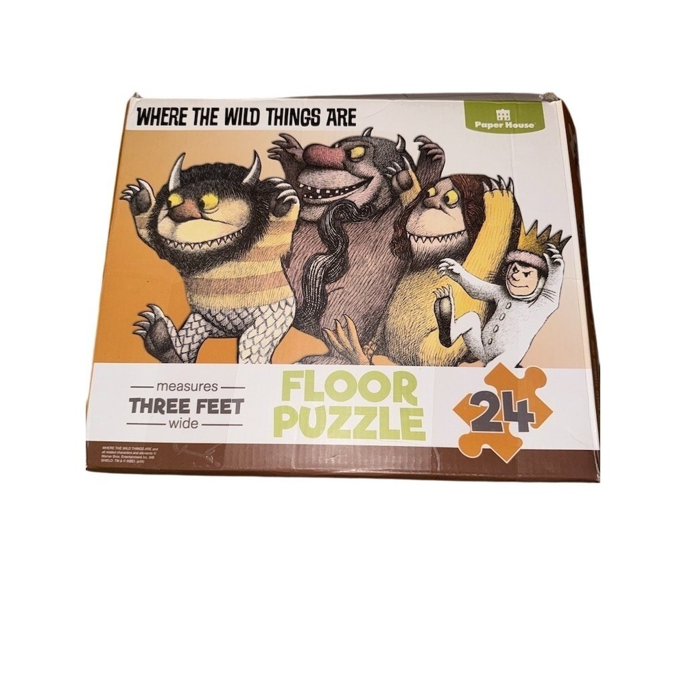 Where the Wild Things Are Floor Jigsaw Puzzle 24 Pieces 36 x 23 Maurice Sendak